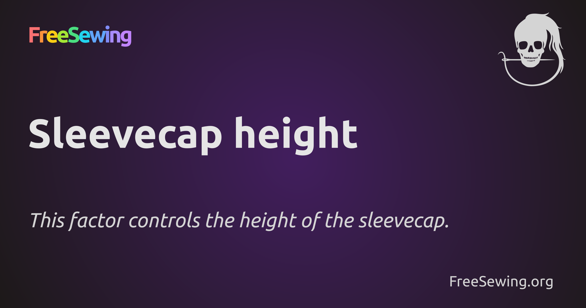 Sleevecap height